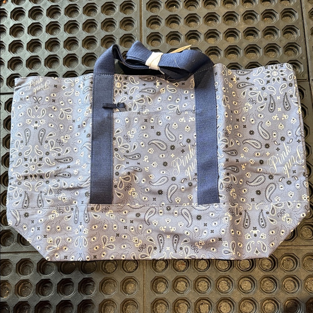 Victoria's Secret Blue Paisley Tote